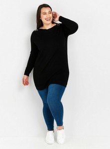 womens black tunic top