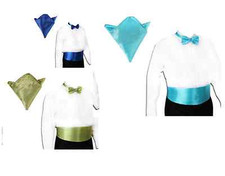 Kummerbund ceremony belt grün blau  Bräutigam Set Polyester Cummerbund Hochzeit 