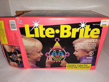 Milton Bradley LITE BRITE. PEGS/Sheets and Instructions used