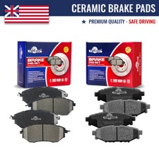 Front Rear Ceramic Brake Pads For 2016-2021 Subaru WRX Without Eyesight Package