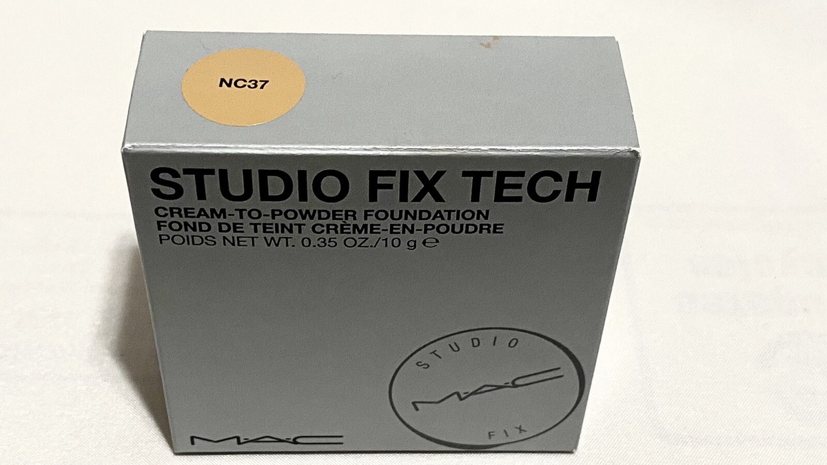 MAC Studio Fix Tech Cream to Powder Foundation Shade NC37 Full