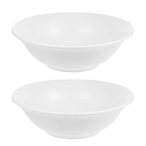 2 Pcs Ceramic Rice Bowl Porcelain Serving Bowls for Entertaining