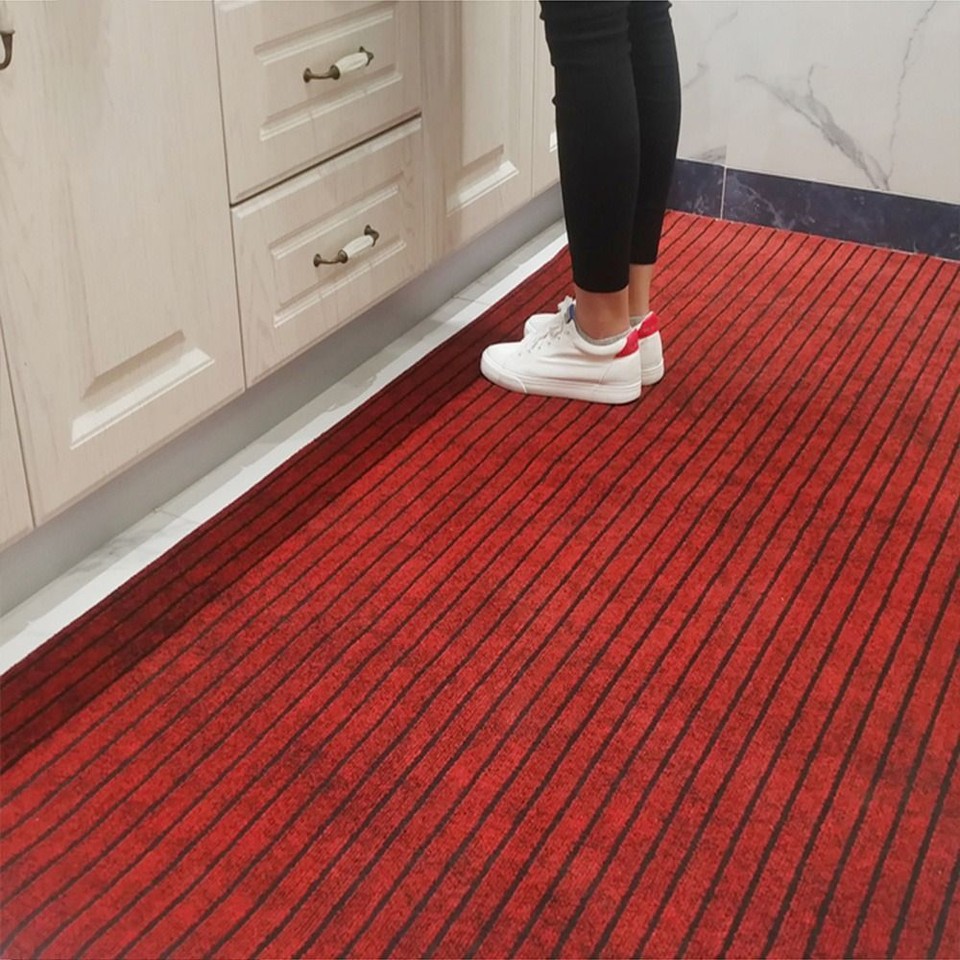 Floor Door Mats DustProof Carpet Rubber Backed Door Mat Hallway Runner