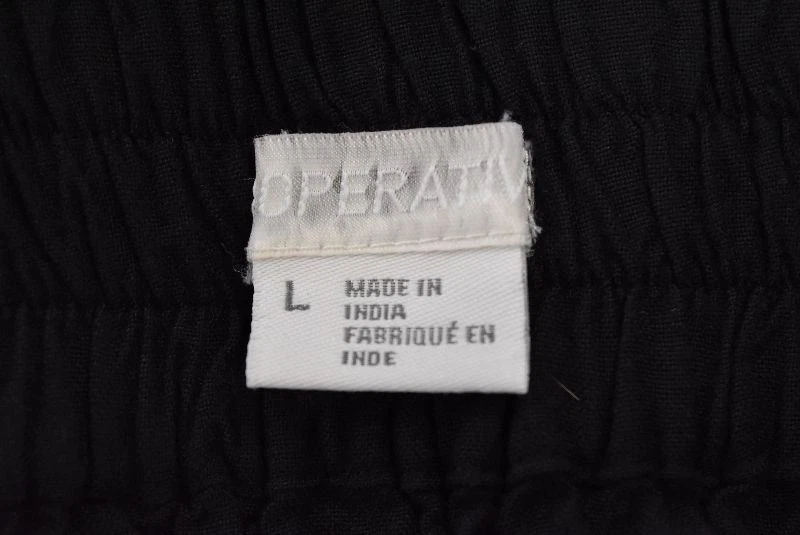 Falda Cooperativa Talla L Negra A Sobre la Rodilla Rayón Informal Foto 4 de 4