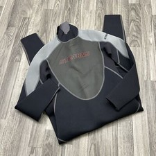 STEARNS Graphic Mock Neck Zip on Back Black Gray Diving Wetsuit Women's Size S