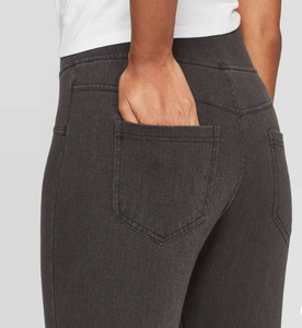 grey high waisted jeggings