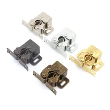 10x Double Roller Catch Vintage Cupboard Cabinet Door Latch Locks Hardware Too