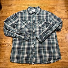 Katin Flannel Shirt Mens XL Plaid Thick Chest Pockets Surf Skate Outdoor Button