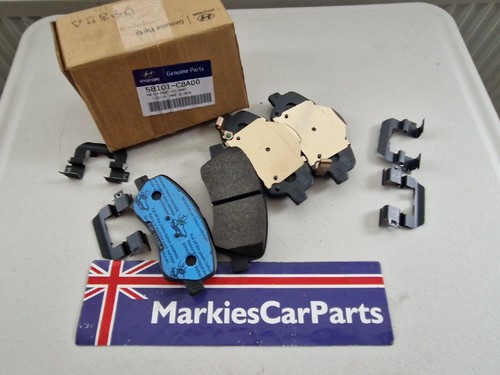 HYUNDAI i20 MK II ACCENT IV KIA RIO 3 BRAKE PAD KIT FRONT GENUINE NEW 58101C8A00 - Picture 3 of 4