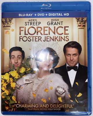 NEW Florence Foster Jenkins Blu-ray  DVD Comedy Opera Meryl Streep Hugh Grant