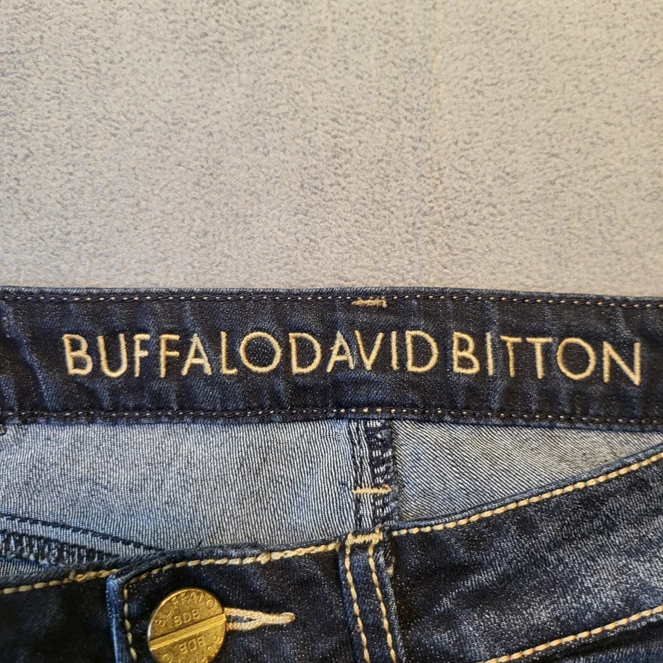 Pantalones de mezclilla Buffalo David Bitton para mujer 26 Fellow ajustados elásticos desgastados Foto 4 de 4