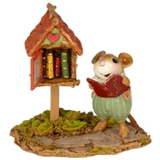 Wee Forest Folk M-741b Little Library - Green (RETIRED)