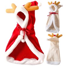 Dog Cat Santa Cloak Lightweight Xmas Cape Comfortable Christmas Costume Plush