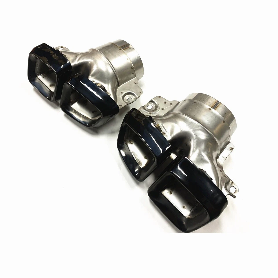 Puntas de tubo de escape trasero silenciador doble para Mercedes-Benz ML W166 GL63 AMG X166 Foto 2 de 4