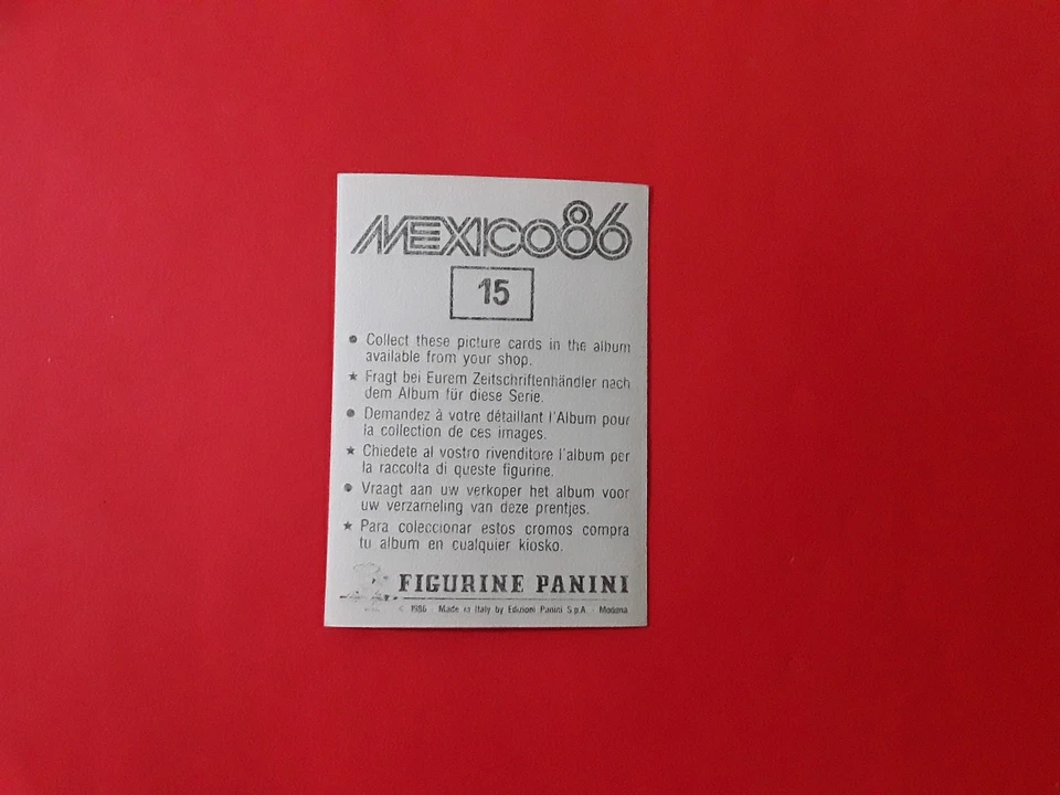 Panini FOOTBALL ORIGINAL MEXICO 86 LOGO ESPANA 82 #15 - Photo 2/2