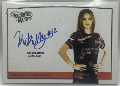 #ad #ad 2025 PARKSIDE BEACHWOOD BRAND NWSL KIKI VAN ZANTEN AUTO #BA KV HOUSTON DASH $19.99