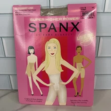 Spanx Shapewear Womens Size B Nude Super Higher Power Mid Thigh Shaper Control