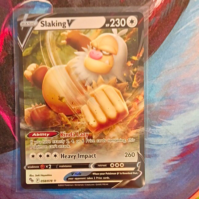 Pokémon TCG Slaking V 058/078 Pokémon GO Ultra Rare Holo English 2022