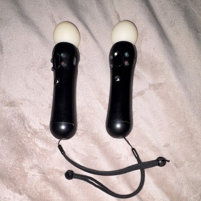 Sony PlayStation Move Wireless Motion Controllers Black & White for PS3 & PS4