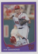 2013 Topps Chrome Retail Purple Refractor Ian Desmond #181 sh7