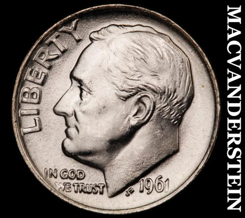 1961 Roosevelt Dime- Silver Choice Gem Brilliant Uncirculated Luster #i5450