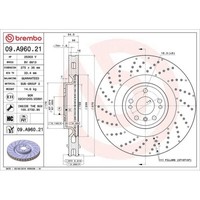 Bremsscheibe Brembo 09.A960.21 Prime Line - Uv Coated FüR Mercedes Benz