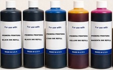 5 x PREMIUM COMPATIBLE PRIMERA BULK DYE INK REFILL LX900 CYMK 5000ML