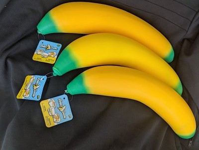 3x Laffy Snacks  Extra Large /Jumbo Banana Squishy Toy Brand New