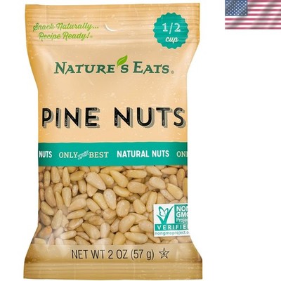 Nature's Eats 2 oz Pine Nuts - 100% Natural Gluten Free Snack & Pesto Essential