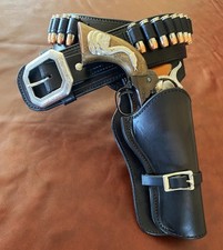 Classic Black Hollywood B Western Buscadero Holster Colt SAA 5 1/2" Barrel