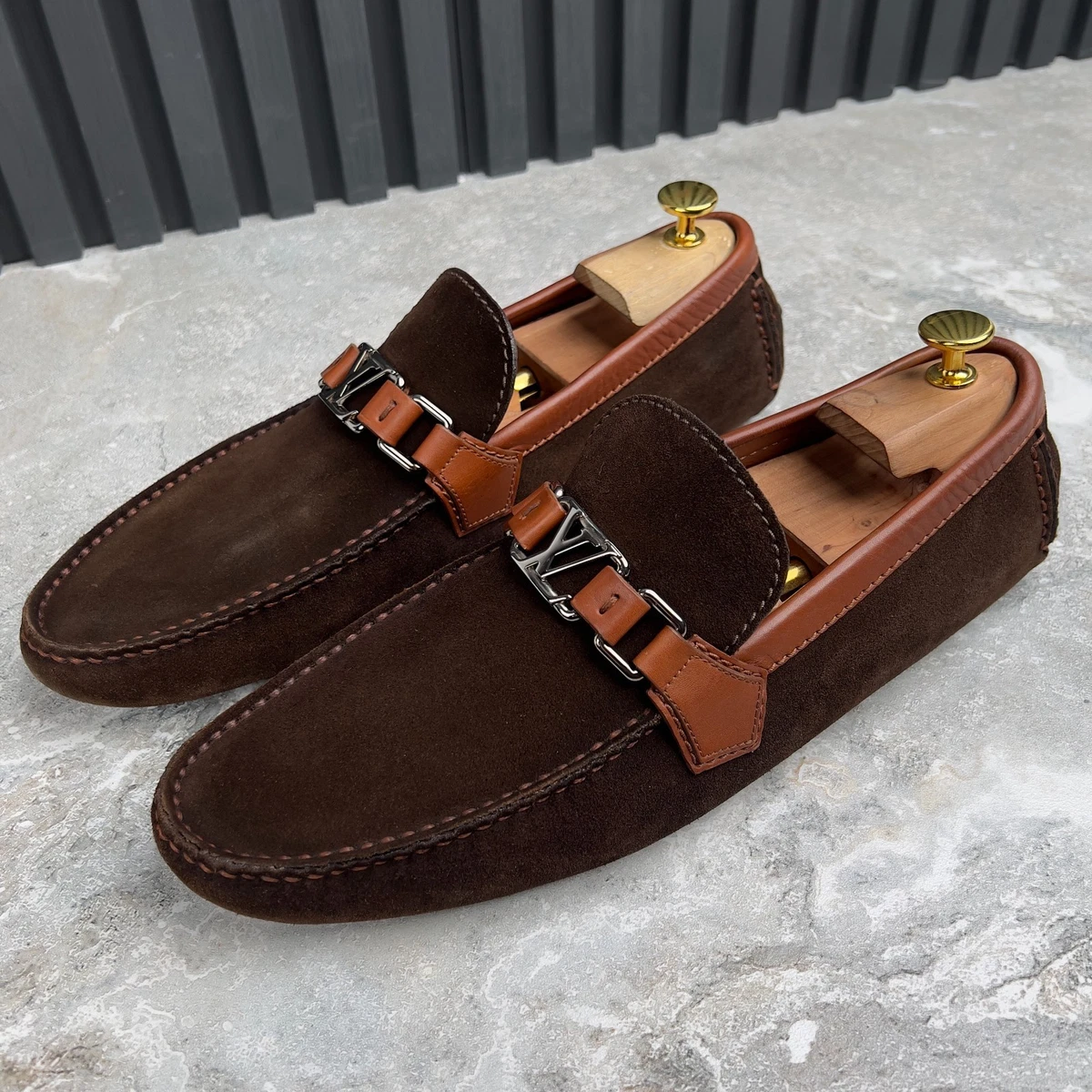 Louis Vuitton Men Shoes Oxford Brown Suede 9.5UK 10.5US New Never Worn Men main image 4