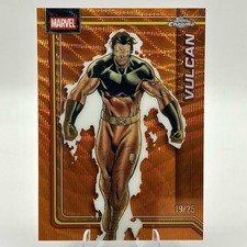 2026 Topps Chrome Marvel - Vulcan #191 - Orange Wave #/25