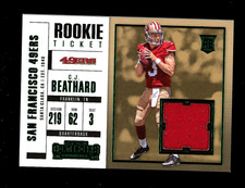 2017 Contenders Rookie Ticket Jersey SW-7 C.J. Beathard 49ers RC Green