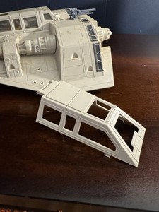 Toldo vintage Star Wars Snowspeeder sin cristal parabrisas, Kenner 1980.