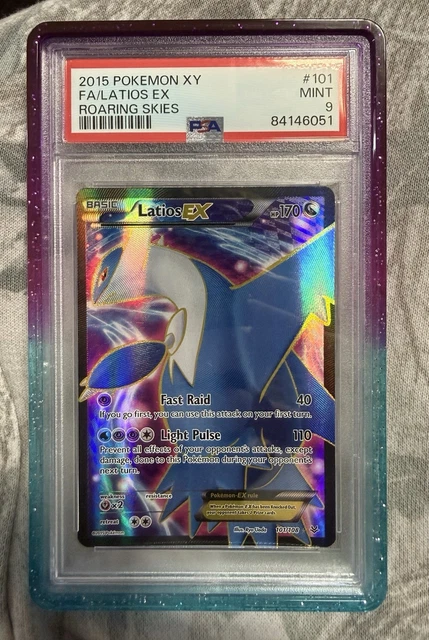 2015 Latios EX 101/108 XY Roaring Skies Full Art Holo PSA 9 *POP 193*