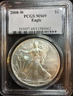 2008-W American Silver Eagle Dollar PCGS MS69