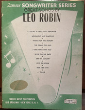 Great Songs by Leo Robin Famous Songwriter Series Diamonds Best Friend