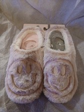 Womens Happy Fuzzy Slippers Fuzzy House Slippers