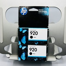 GENUINE HP 920 Black Ink Cartridge 2-Pack Officejet 6000 6500 7000 7500 EXPIRED
