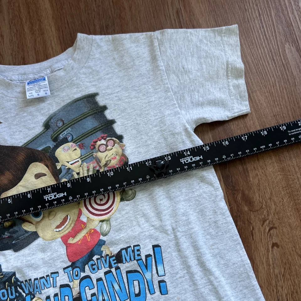 Camiseta gráfica de neutrones Nickelodeon Jimmy Y2K 2000 vintage para niños talla L (7) Foto 3 de 4