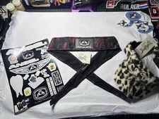 Angel Paintball Headband - CRIMSON + Angel Visor + Angel Sticker Sheet Lot