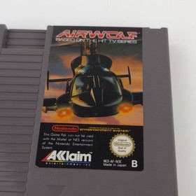 Nintendo NES Spiel: Airwolf based on the Hit TV Series - Modul (PAL-B NOE)
