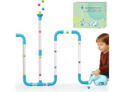 EDUCATIONAL AIR TUBES TOY AIR-POWERED STEM TOYBUILD. BLAST LEARN ENDLESS FUN