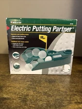 Electric Putting Partner unused World of Golf JR100 tested & works w/box, flag