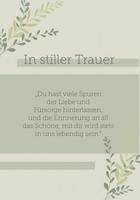 Trauer Beileid Kondolenz Karte Mit Umschlag,