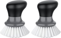 Mr.Siga SpüLbüRste 2Er Set Ergonomischer Griff HandfläChenbüRste Grau