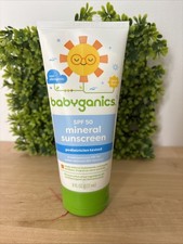 Babyganics SPF 50 Mineral Sunscreen Tear Free Non-Allergenic 6 Fl Oz Tube