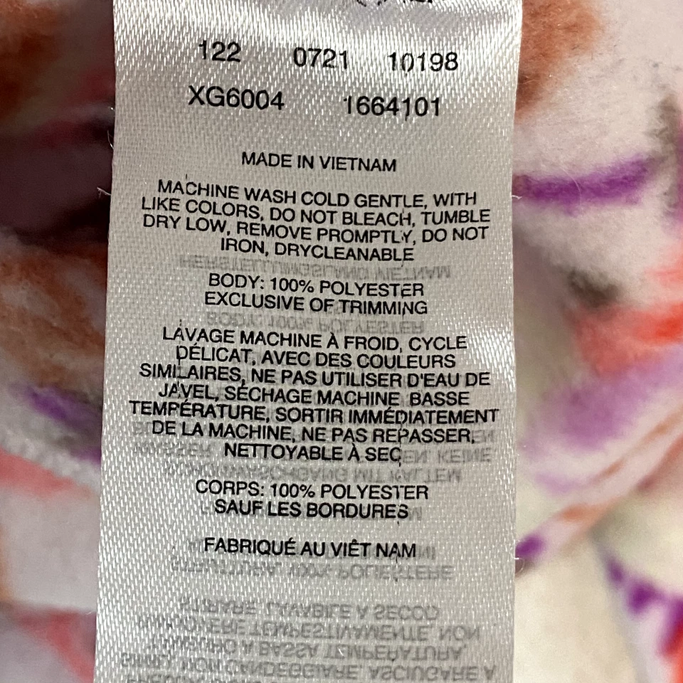 Columbia Girls Floral Fleece Jacket Full Zip Sz S (7-8) Pink Outdoor Colorful - Image 4 of 4