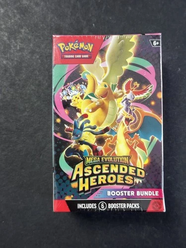 Pokemon Mega Evolution Ascended Heroes Booster Bundle Sealed