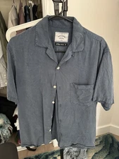 Portuguese Flannel Dogtown Shirt Blue Medium